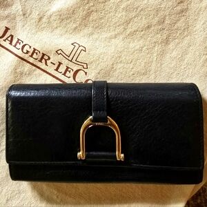 Gucci EUC Black Abbey Continental Wallet with COA